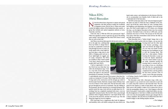 Nikon EDG 10x42 Binoculars review